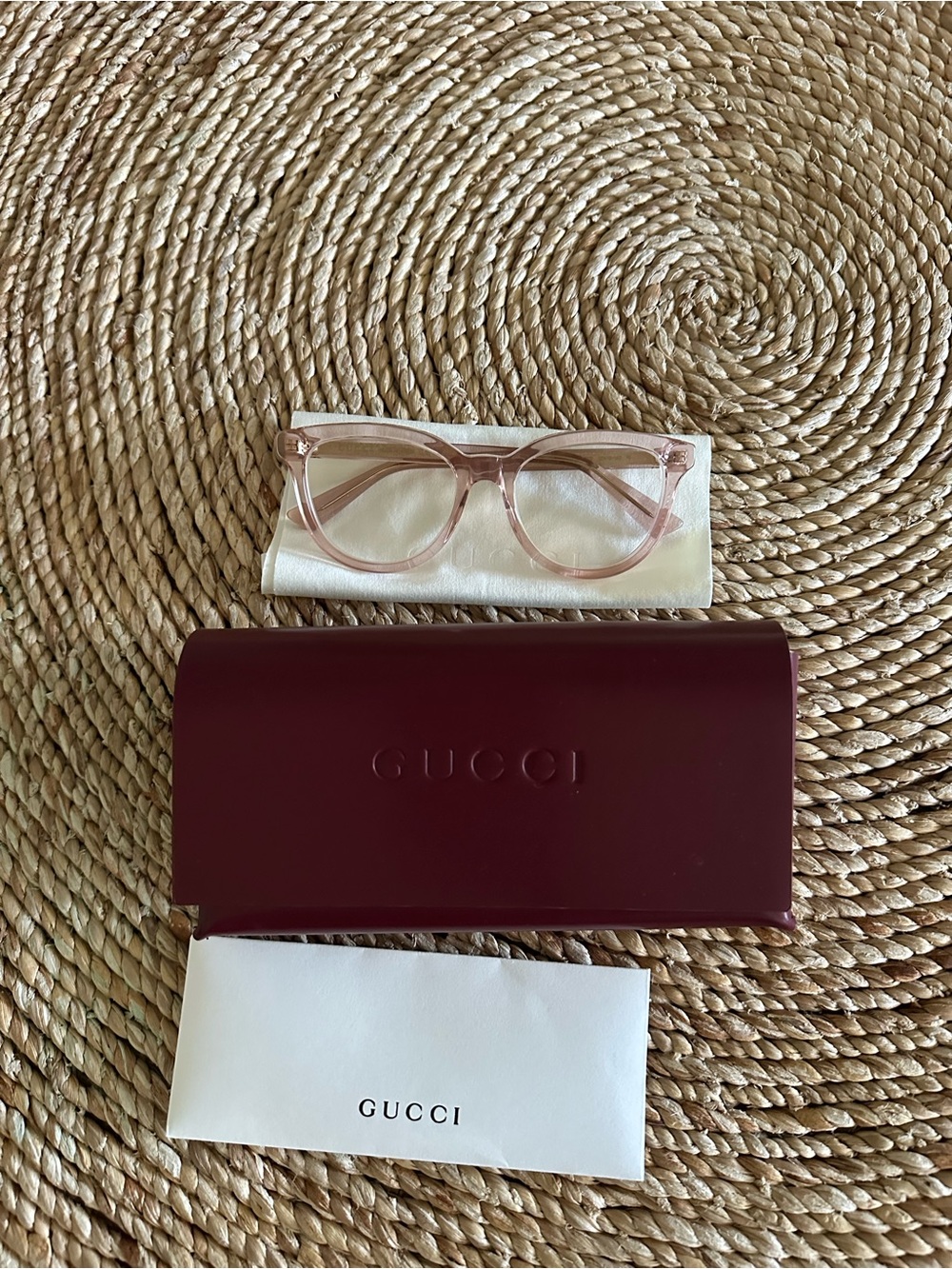 Gucci GG1687O Eyeglasses - Pink / Clear Medium